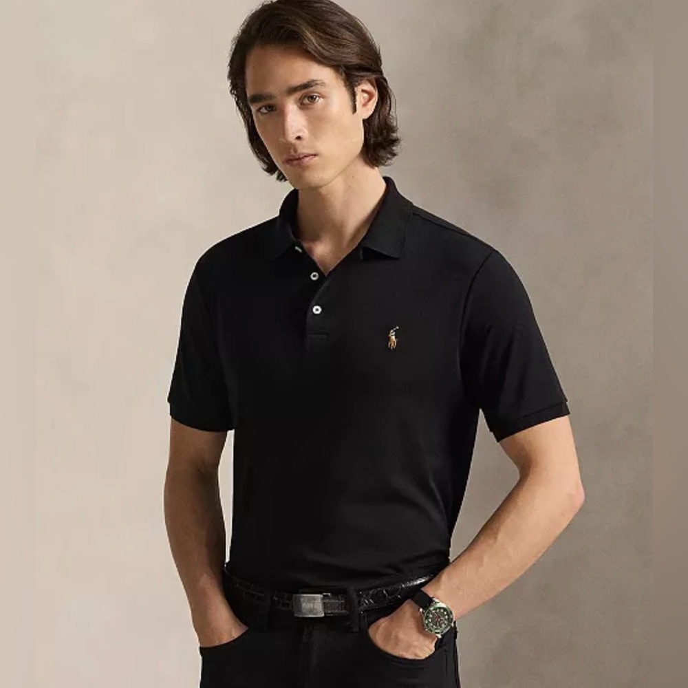 Polo Ralph Lauren Pima Soft Touch Polo Navy Size XL